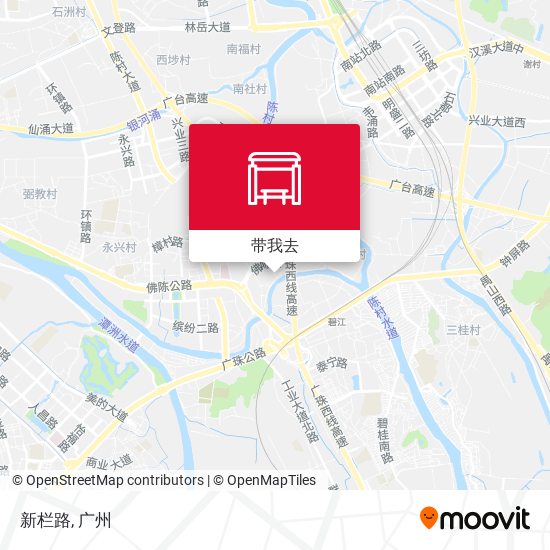 新栏路地图