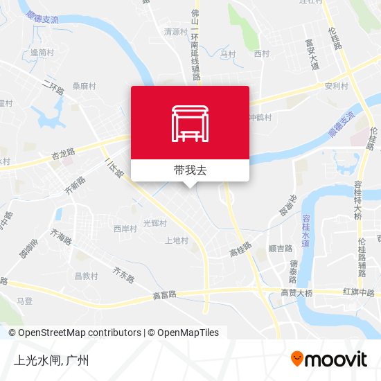 上光水闸地图