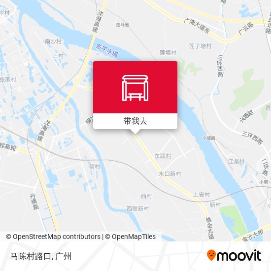马陈村路口地图