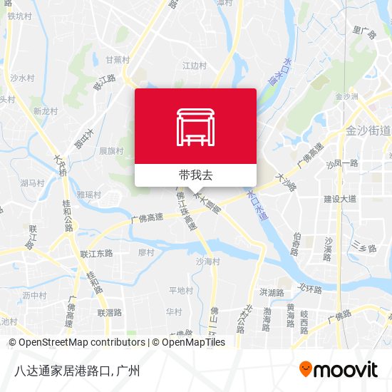 八达通家居港路口地图