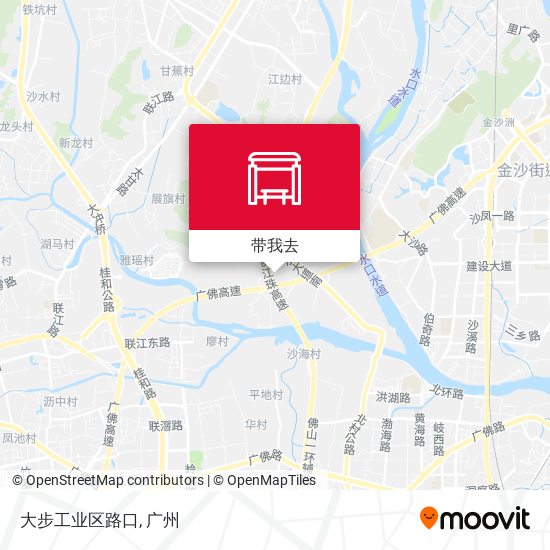 大步工业区路口地图