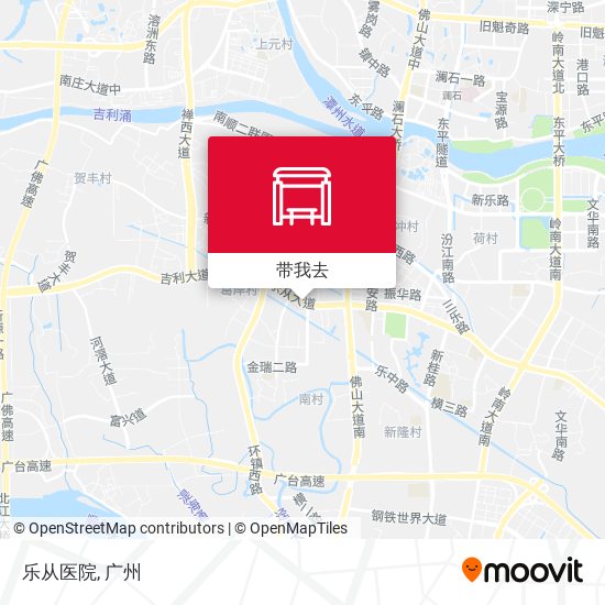 乐从医院地图