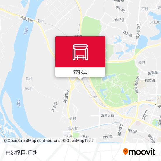白沙路口地图