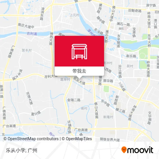 乐从小学地图
