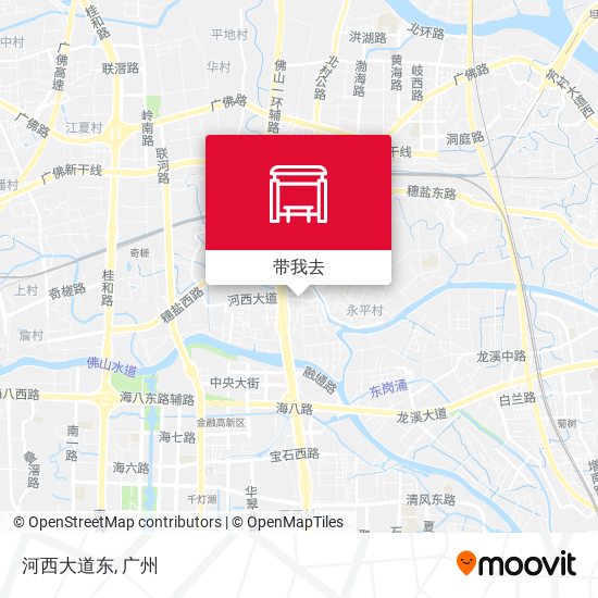 河西大道东地图