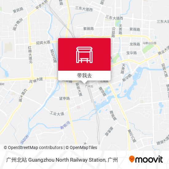 广州北站 Guangzhou North Railway Station地图