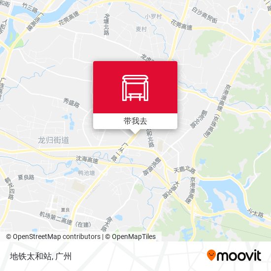 地铁太和站地图