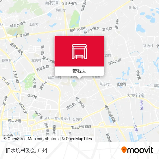 旧水坑村委会地图