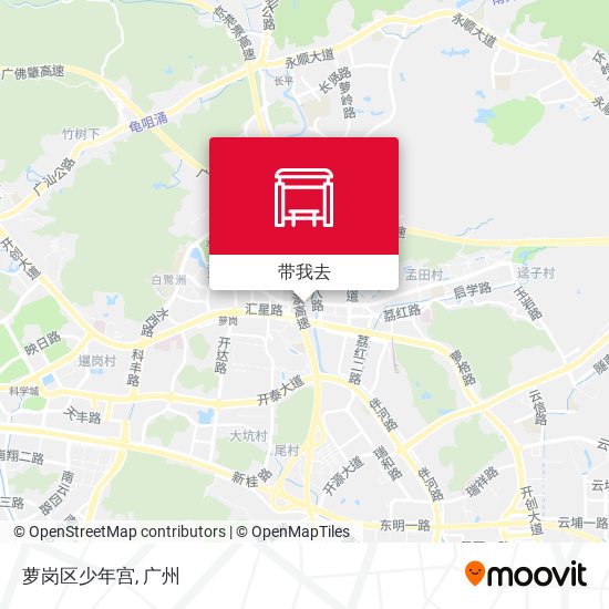 萝岗区少年宫地图