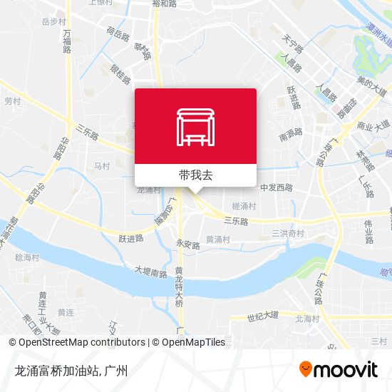 龙涌富桥加油站地图