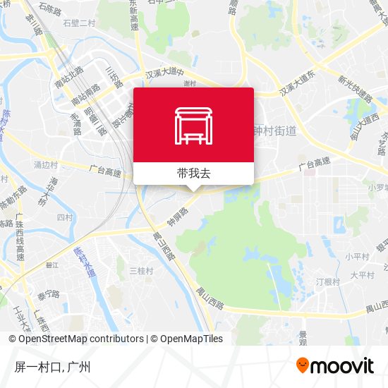屏一村口地图