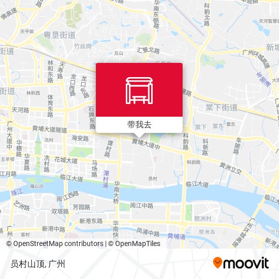 员村山顶地图