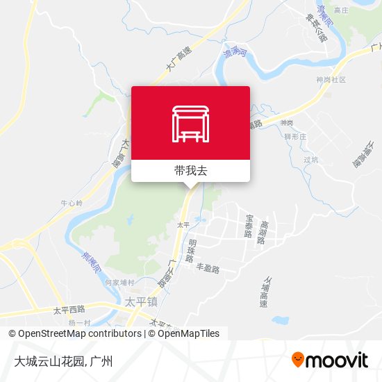 大城云山花园地图