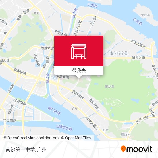 南沙第一中学地图