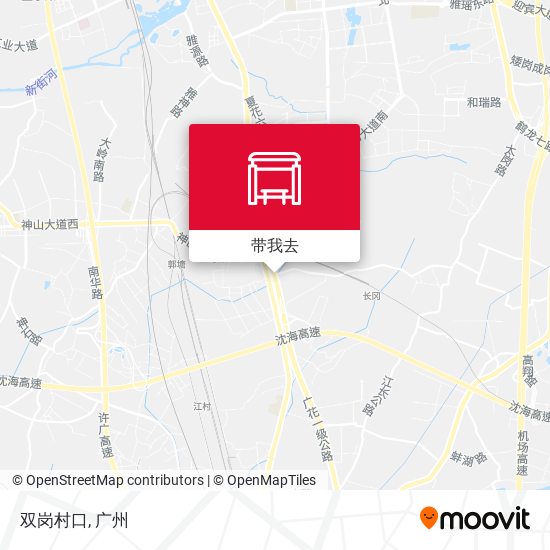 双岗村口地图