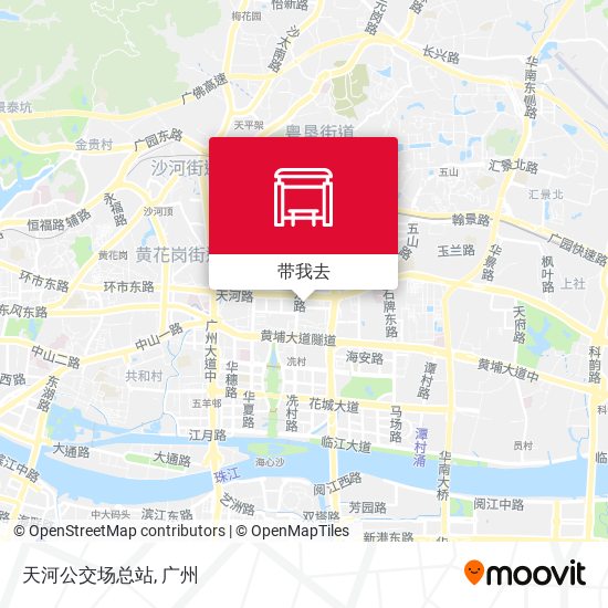 天河公交场总站地图