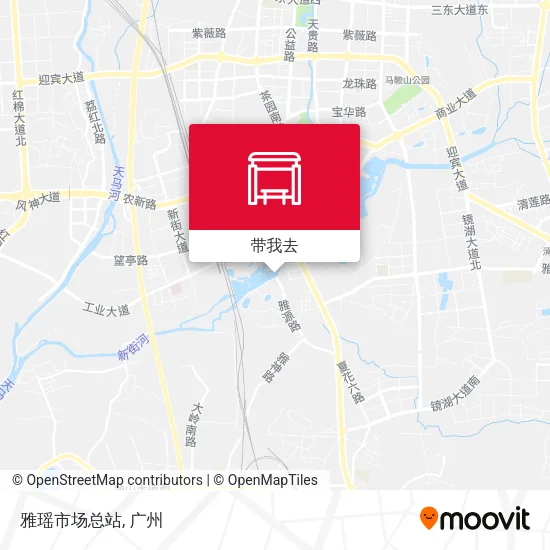 雅瑶市场总站地图