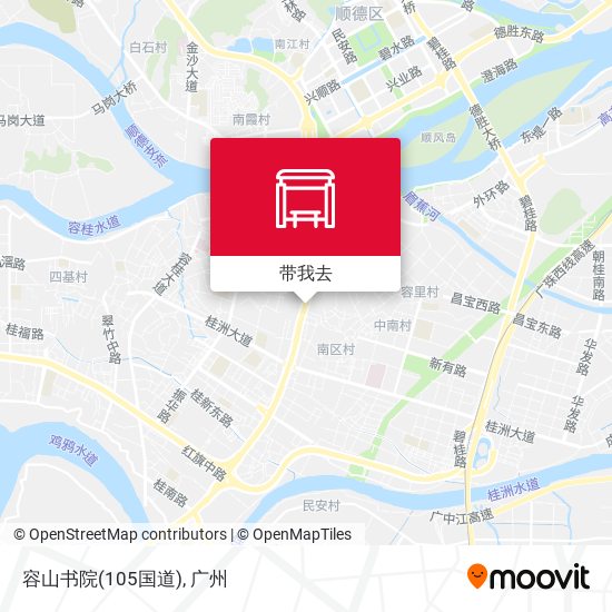 容山书院(105国道)地图