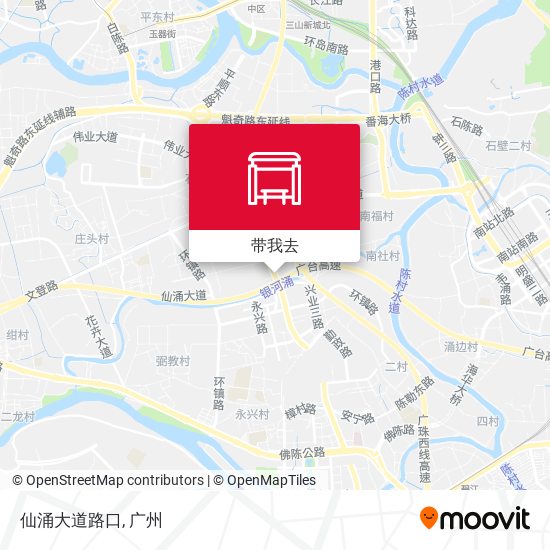 仙涌大道路口地图