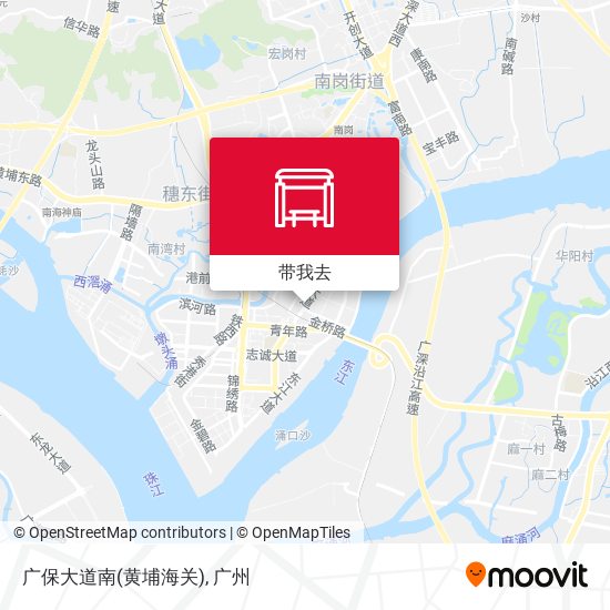 广保大道南(黄埔海关)地图