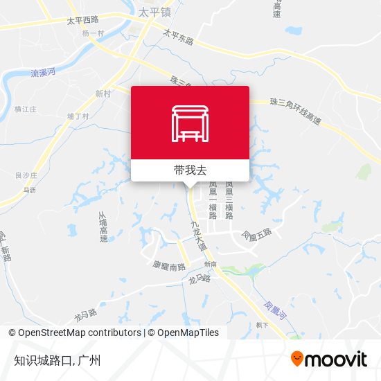 知识城路口地图