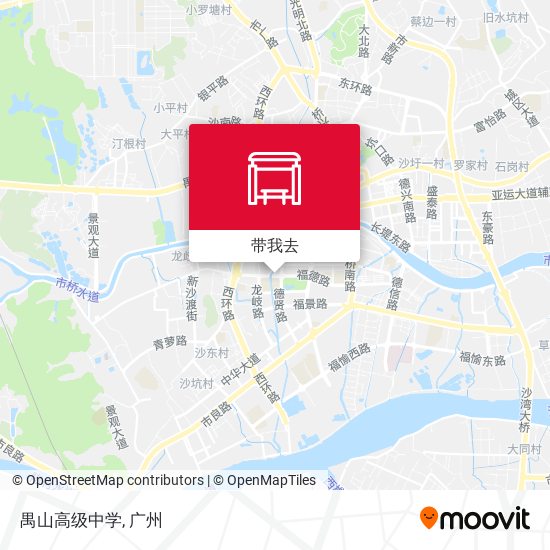 禺山高级中学地图