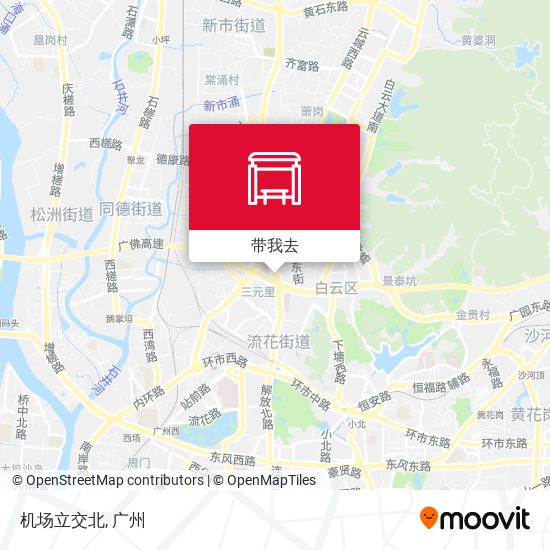 机场立交北地图