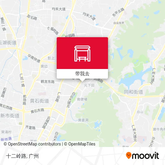 十二岭路地图