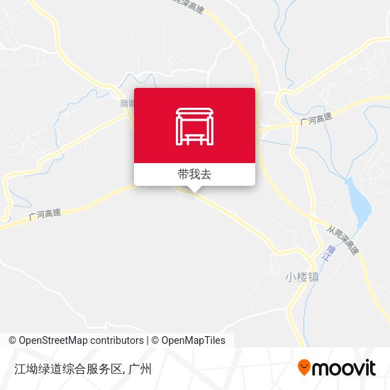 江坳绿道综合服务区地图