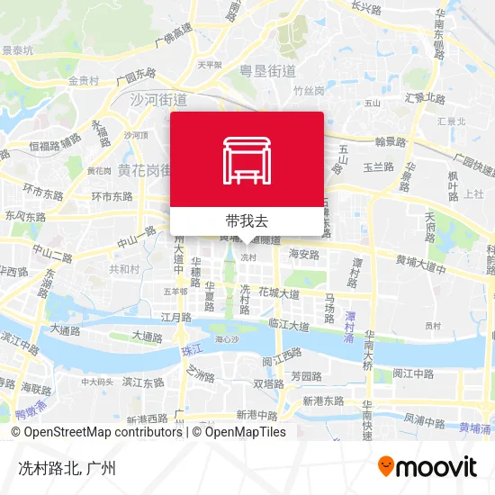 冼村路北地图