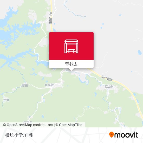 横坑小学地图