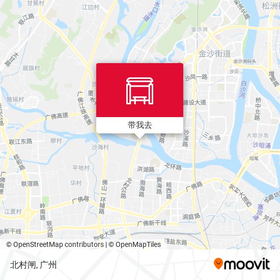 北村闸地图