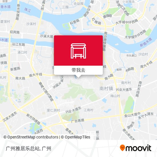 广州雅居乐总站地图