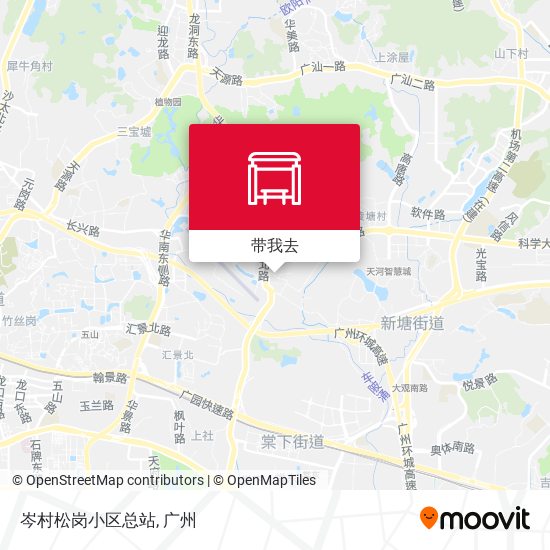 岑村松岗小区总站地图