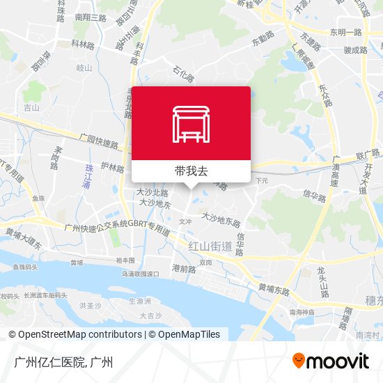 广州亿仁医院地图