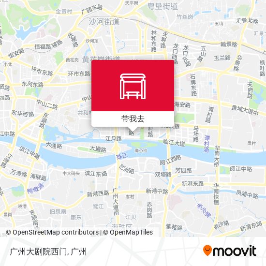 广州大剧院西门地图