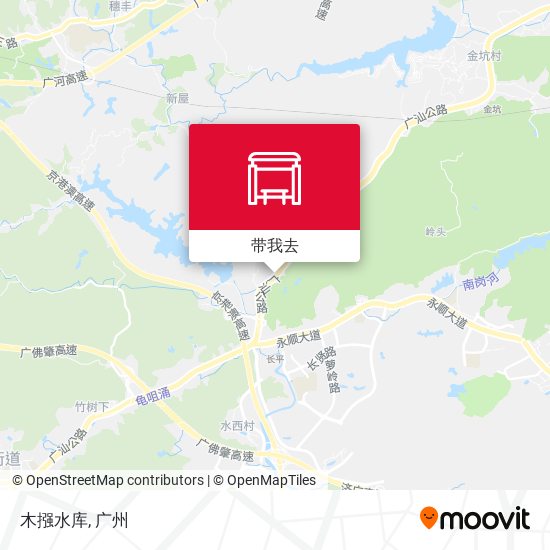 木摾水库地图