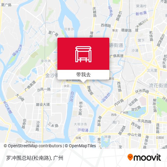 罗冲围总站(松南路)地图