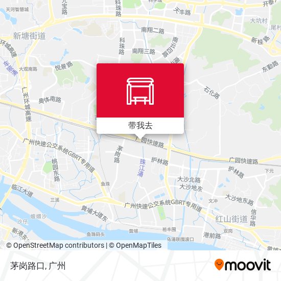 茅岗路口地图