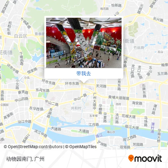动物园南门地图