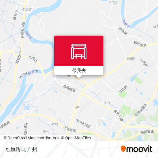 红旗路口地图