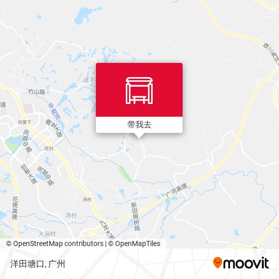 洋田塘口地图