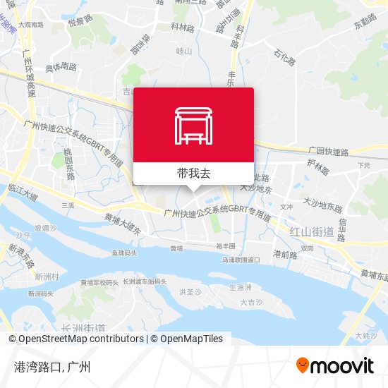 港湾路口地图