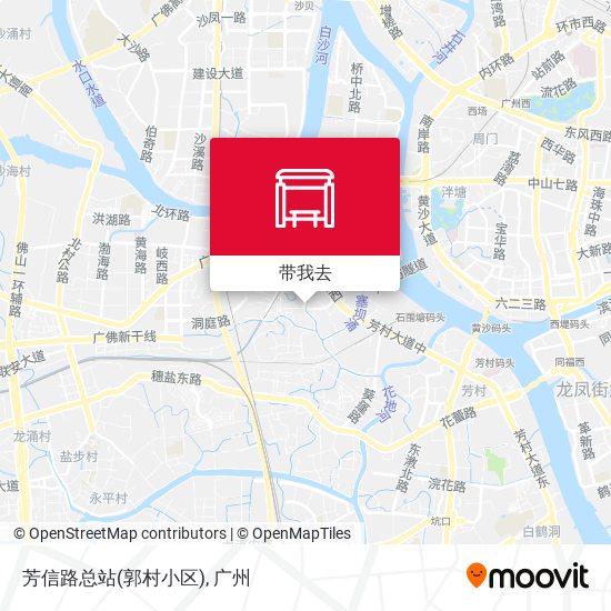 芳信路总站(郭村小区)地图