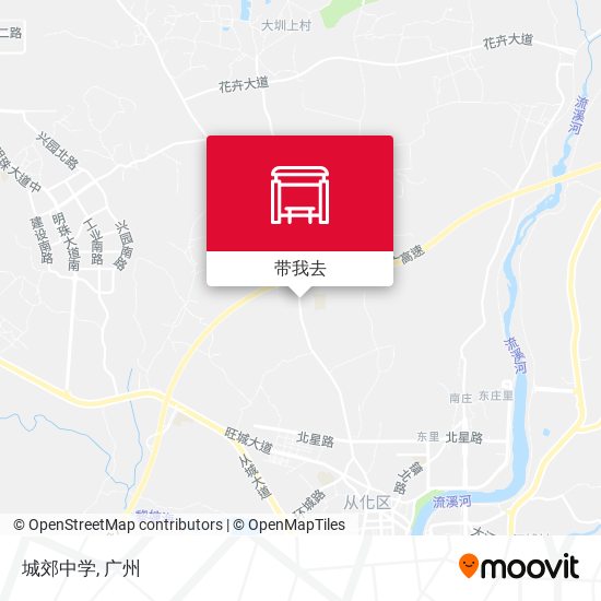 城郊中学地图