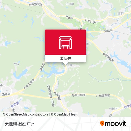 天鹿湖社区地图