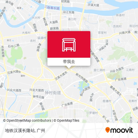 地铁汉溪长隆站地图