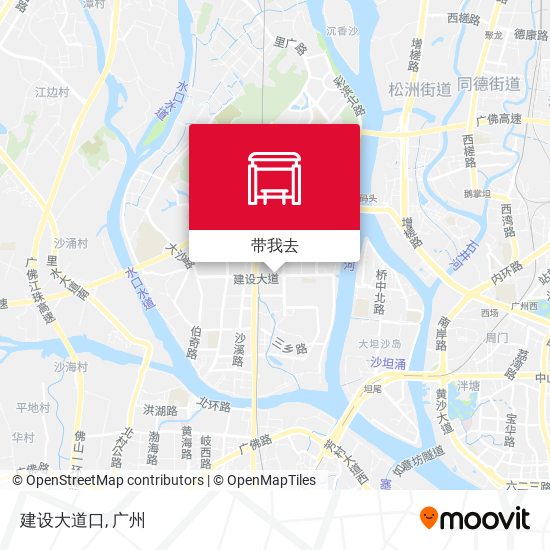 建设大道口地图