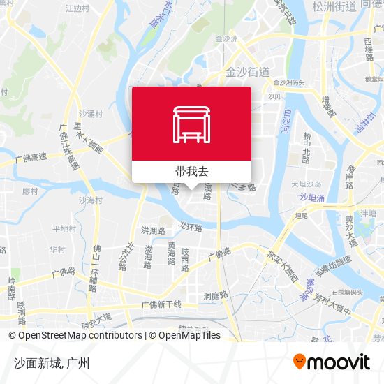 沙面新城地图
