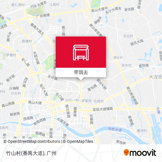 竹山村(番禺大道)地图